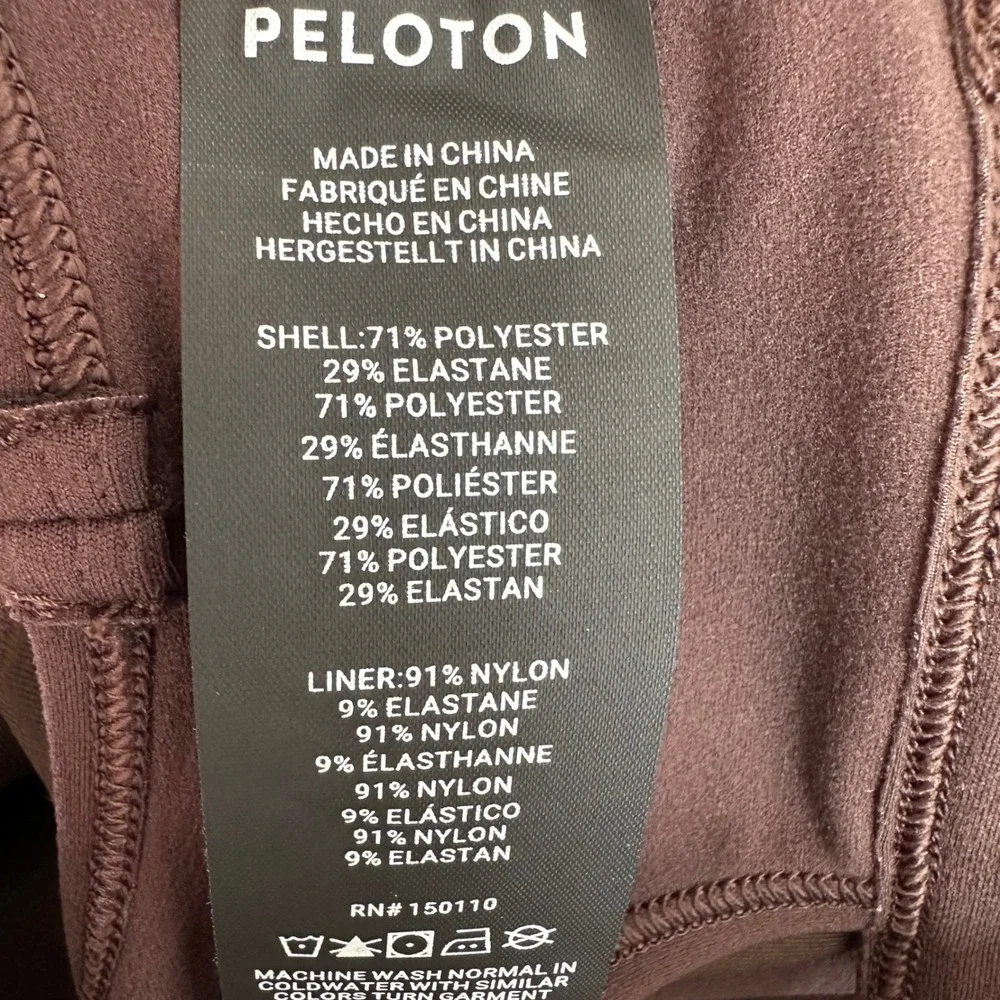Peloton Cadent High Neck Bra Womens Small Chocolate Brown Racerback Athleisure